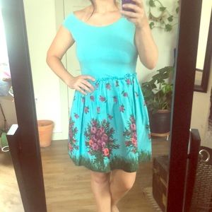 Betsey Johnson - Blue Floral Dress